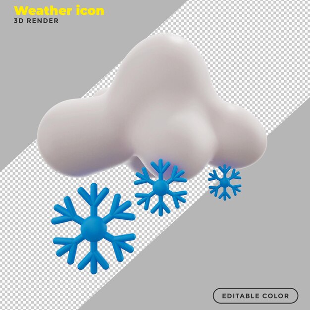 3D-Schneewettersymbol