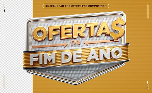 3d selo dourado ofertas de fim de ano