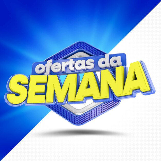 PSD 3d selo promoção da semana ofertas de supermercado mês janeiro super ofertas ofertas da semana