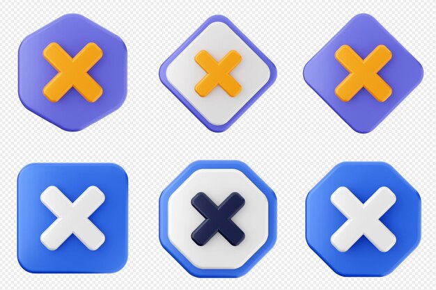 3d señal de precaución alerta advertencia seguridad icono de seguridad conjunto paquete