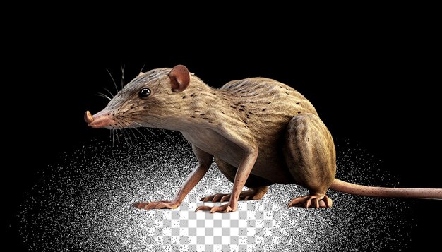 PSD 3d shrew png transparente (en inglés)