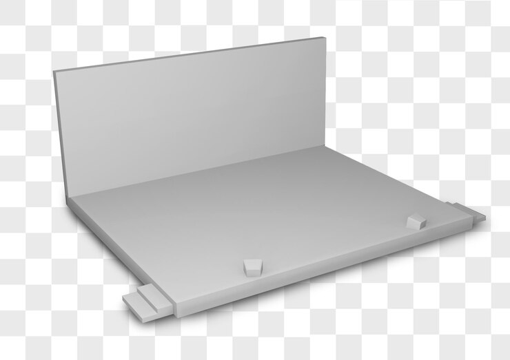 PSD 3d side stage mockup