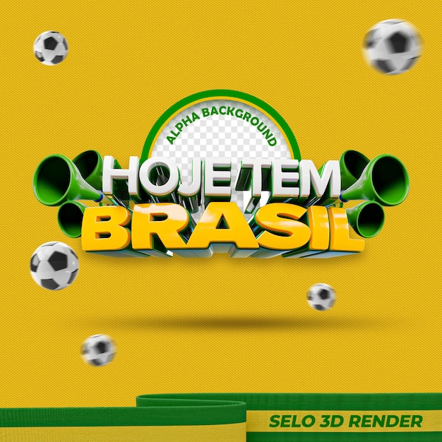3D-Siegel für die Zusammensetzung von heute hat Brasilien PSD