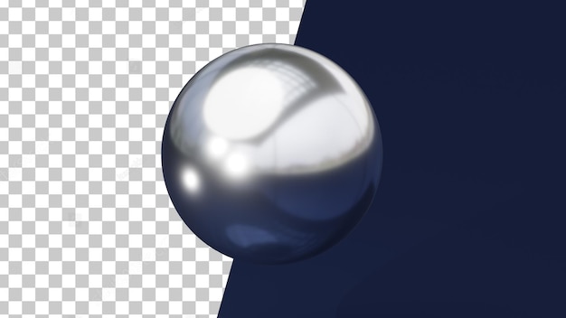 3d-Silberkugel, durchsichtig gerendert png 3d-Element