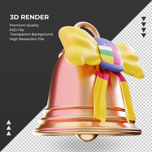 3D sino de natal da República Centro-Africana renderizando a vista esquerda