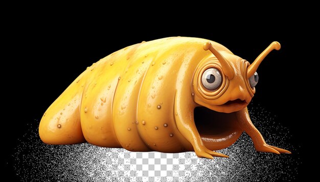 PSD 3d slug png transparent (en anglais)