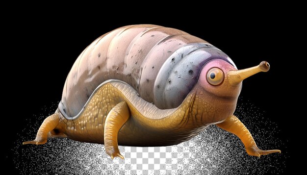 PSD 3d slug png transparent (en anglais)