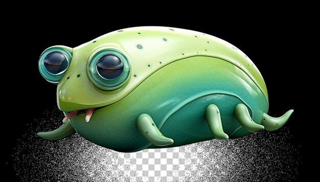 PSD 3d slug png transparent (en anglais)