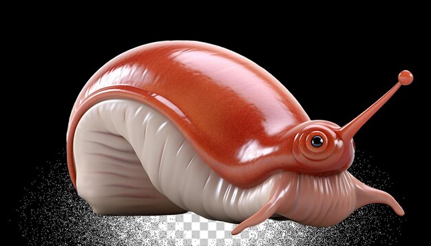 PSD 3d slug png transparente