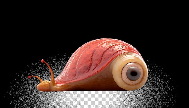 PSD 3d slug png transparente