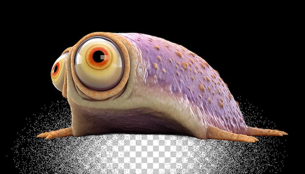 PSD 3d slug png transparente