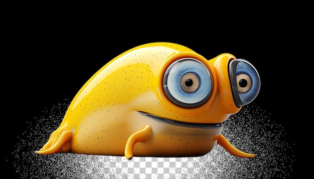 PSD 3d slug png transparente