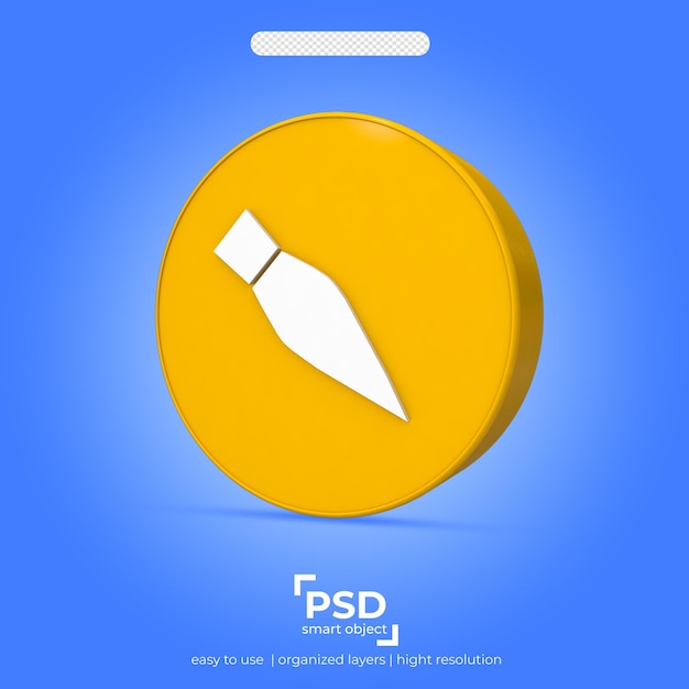 PSD 3d-social-media-symbol