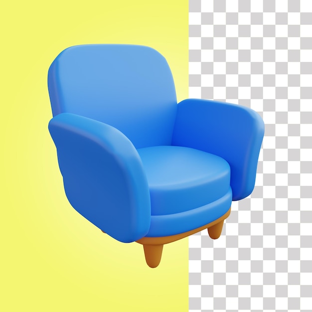 PSD 3d-sofa-stuhl-illustration