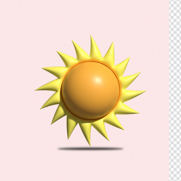 3D-Sonnensymbol