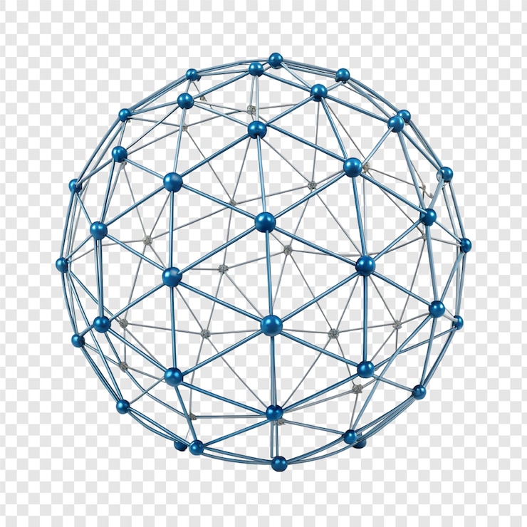 PSD 3d sphere network visualization