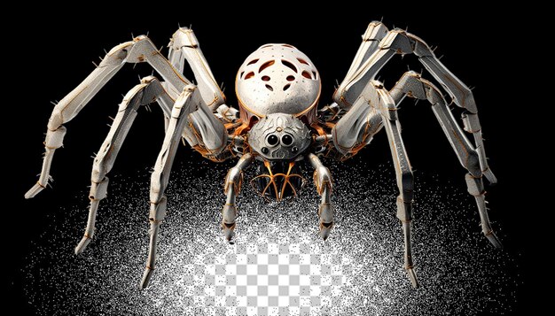 PSD 3d spider png transparent (en anglais)