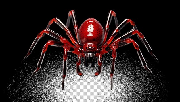 PSD 3d spider png transparente (en inglés)