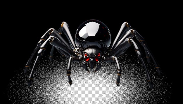 PSD 3d spider png transparente (en inglés)