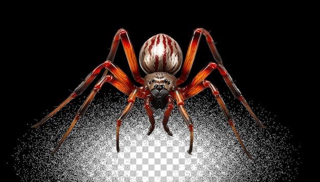 PSD 3d spider png transparente (en inglés)