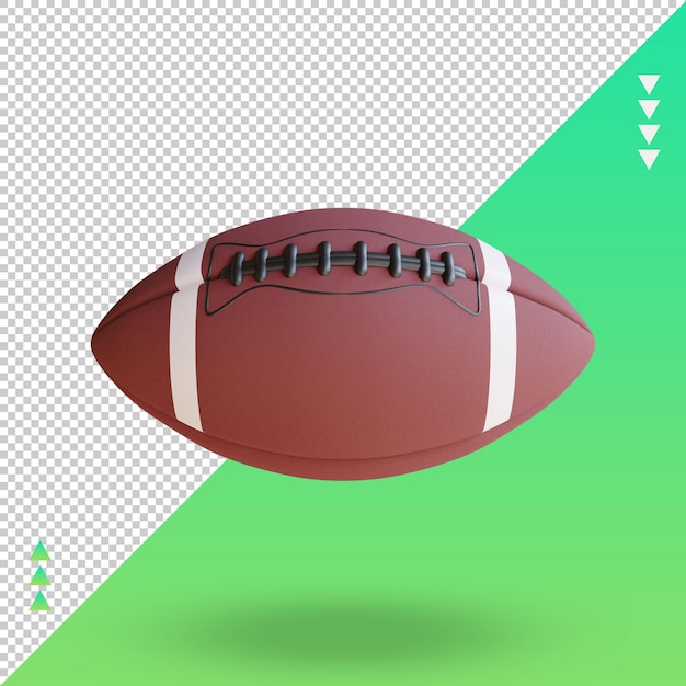3D Sport Ball American Football Wiedergabe Vorderansicht