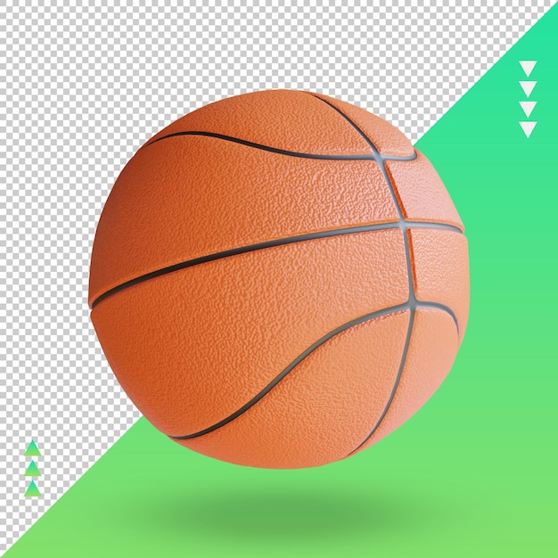 3d-sport ball basketball-rendering-vorderansicht