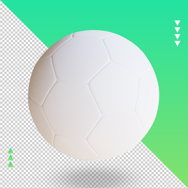 PSD 3d sport ball futsal renderização vista superior