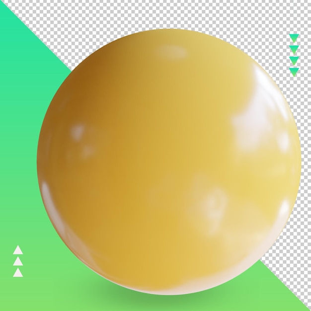 3D Sport Ball Karambolage Billard Wiedergabe der linken Ansicht