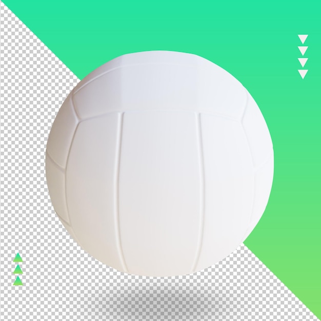 PSD 3d sport ball netball renderizado vista superior