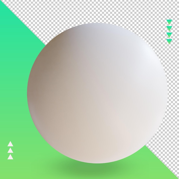PSD 3d sport ball polo renderizando a vista esquerda