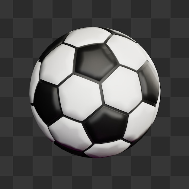 PSD 3d-sport-fußball-illustration