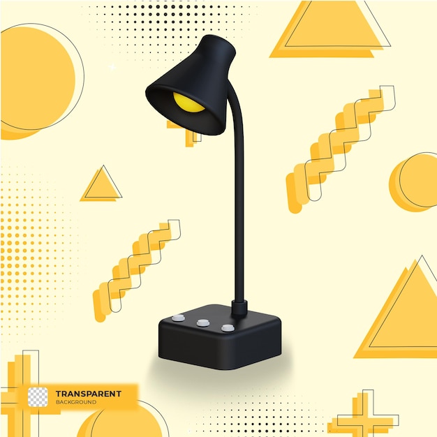 3d-stehlampe illustration