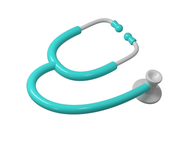 3d-stethoskop-symbol render illustration medizinisches werkzeug symbol konzept der gesundheitsindustrie