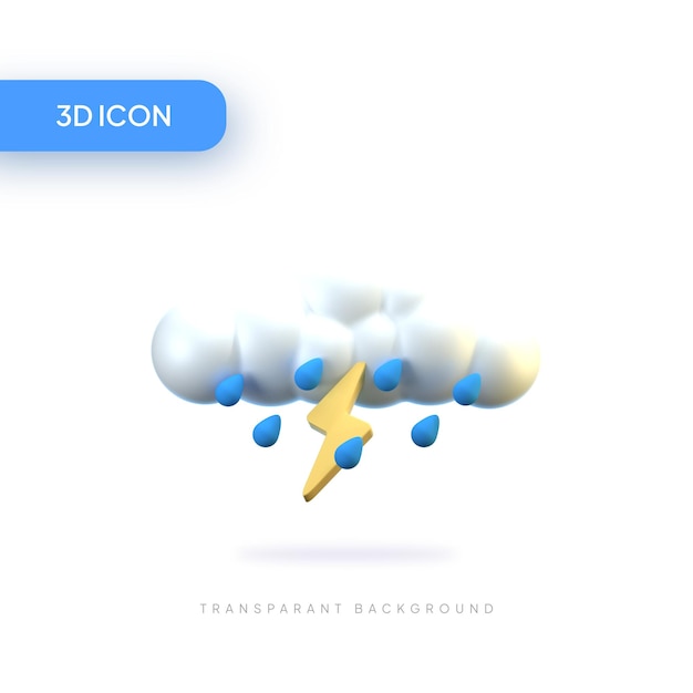 PSD 3d-storm-ikonen-pack-element