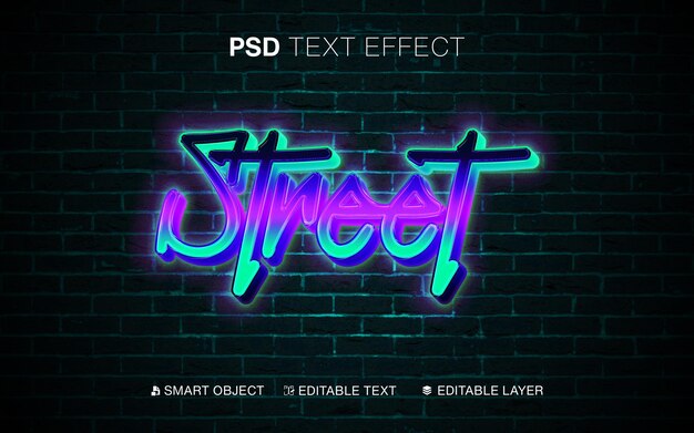 3D-Street-Neon-Text-Effekt