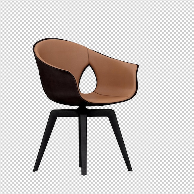 3D Stuhl isoliert Rendering