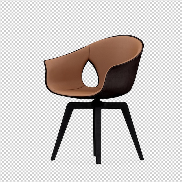 3D Stuhl isoliert Rendering