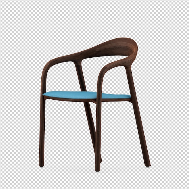 3D Stuhl isoliert Rendering