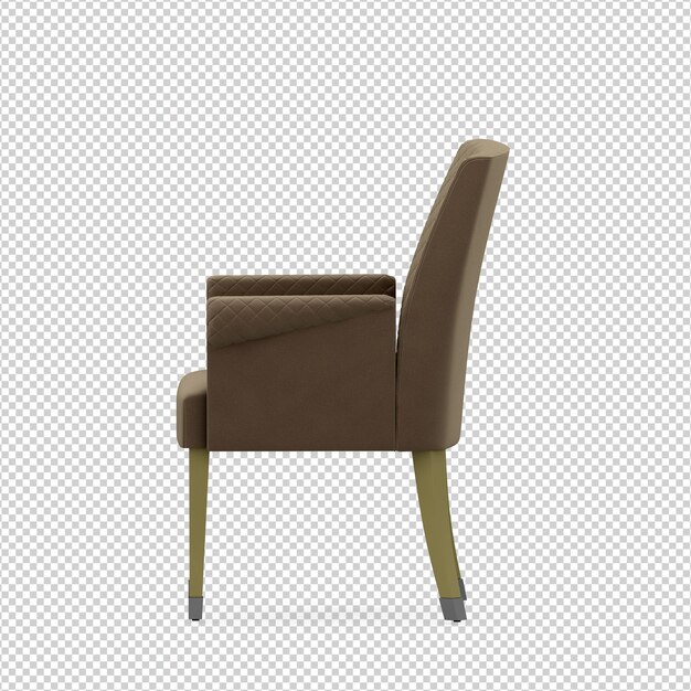 3D Stuhl isoliert Rendering