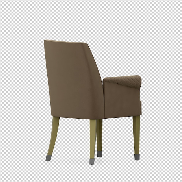 3D Stuhl isoliert Rendering
