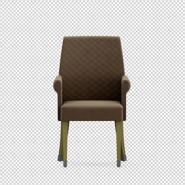 3D Stuhl isoliert Rendering