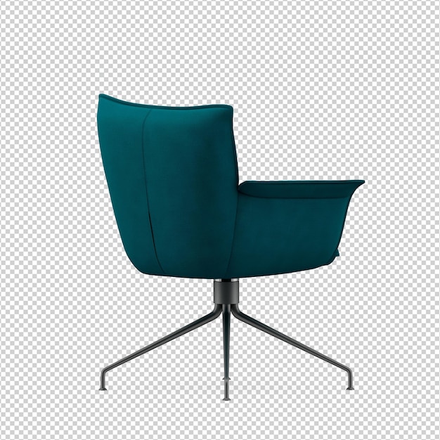 3D Stuhl isoliert Rendering