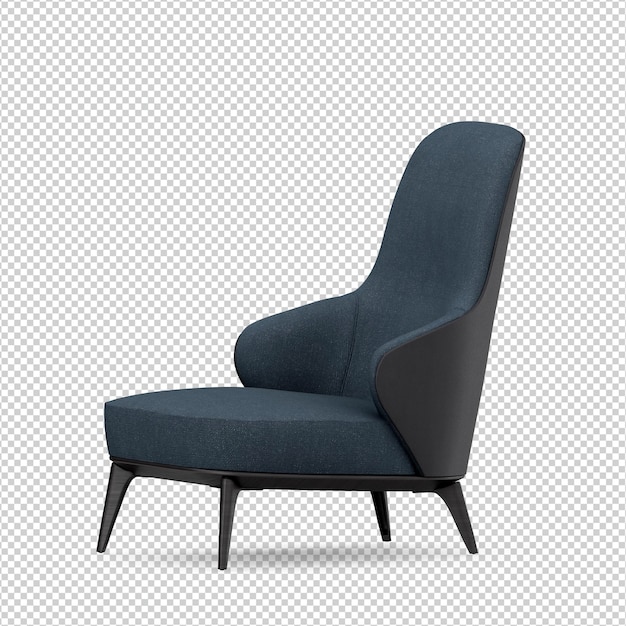 3D Stuhl isoliert Rendering