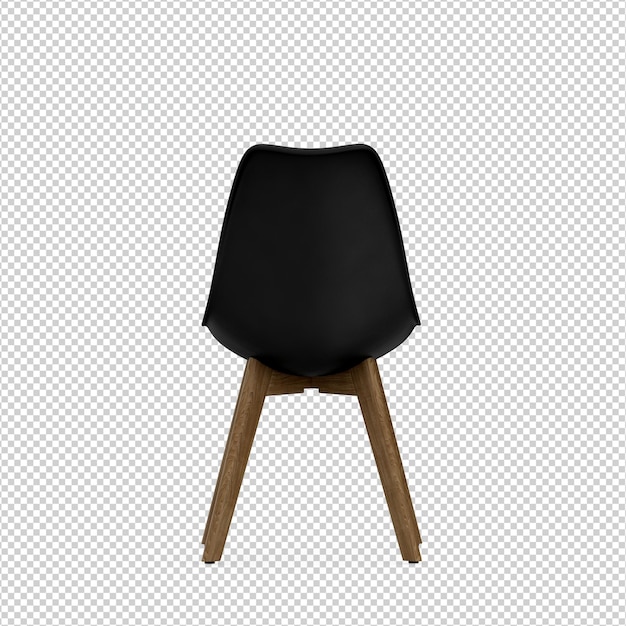 3D Stuhl isoliert Rendering