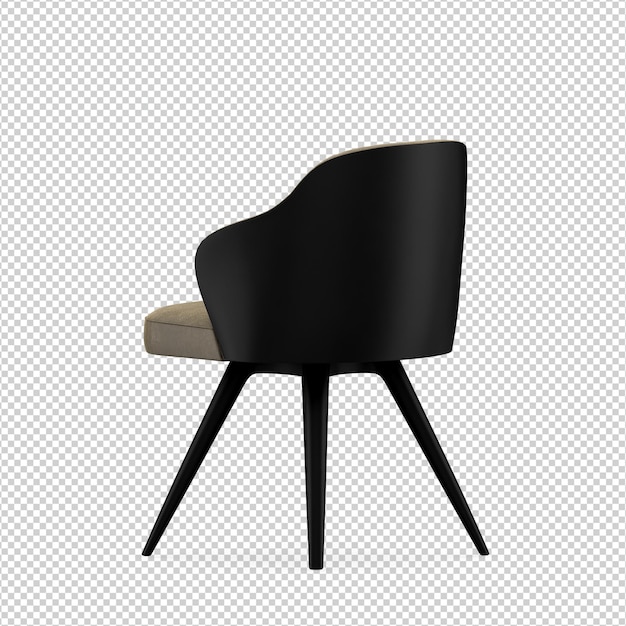 3D Stuhl isoliert Rendering