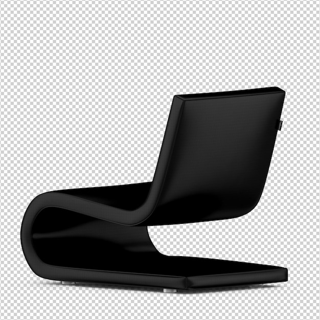 3d stuhl isoliert rendering