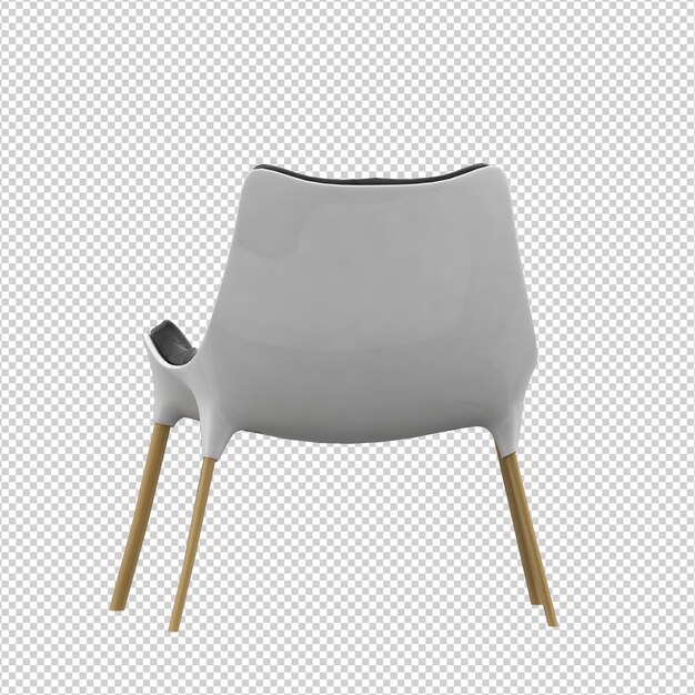 PSD 3d stuhl isoliert rendering