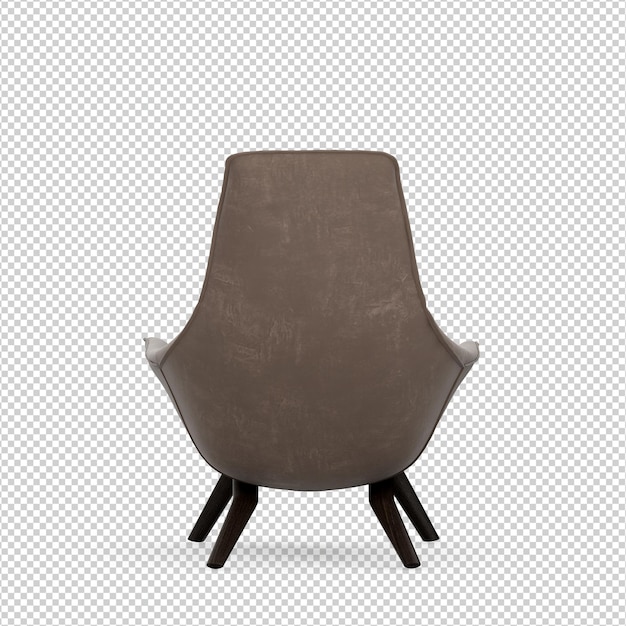3D Stuhl isoliert Rendering