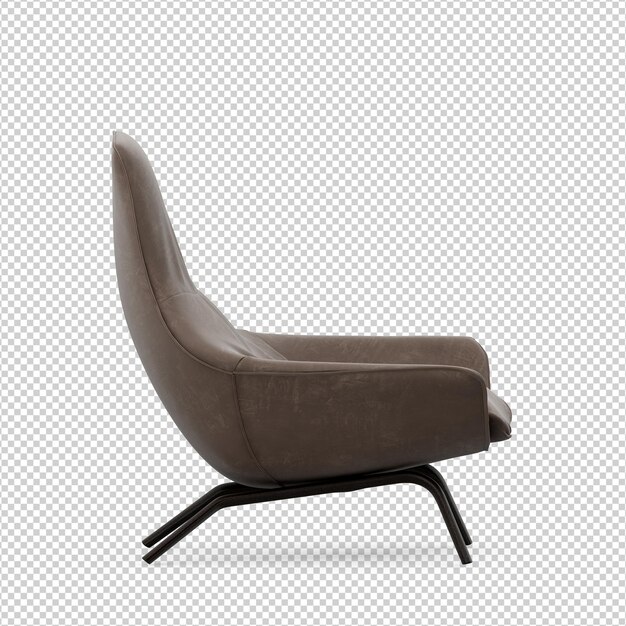 3D Stuhl isoliert Rendering