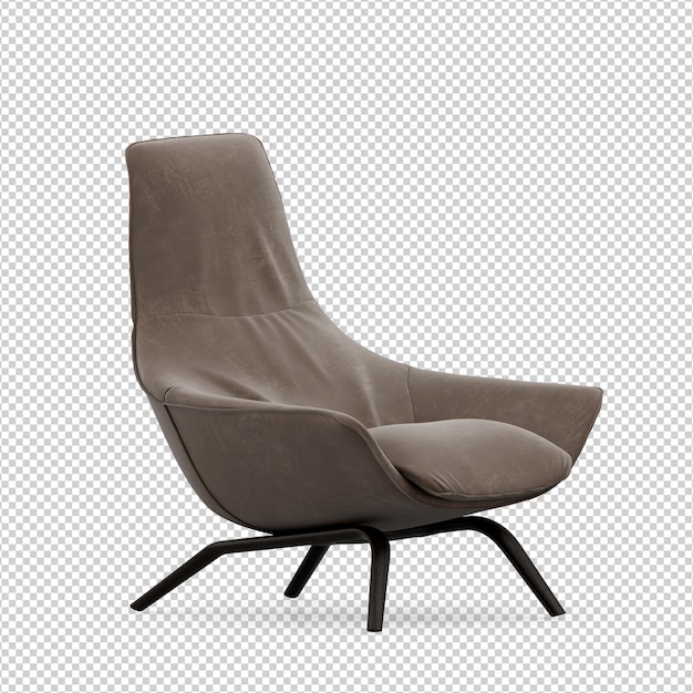 3D Stuhl isoliert Rendering